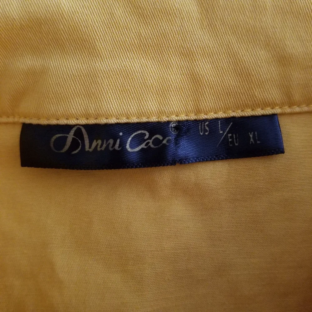 Yellow Ruffle Button-Up Dress - Picture 5 of 5